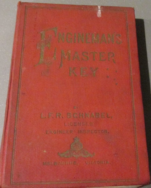 Rare Antique Engineman's Master Key by LFR Schnabel Book Carousel 1