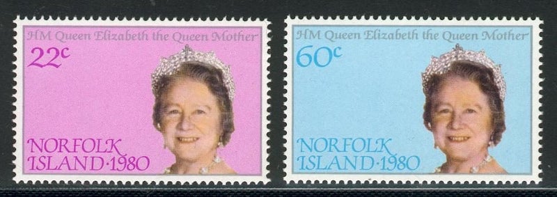 Norfolk - 1980 Queen Mother 80th Set (2) - UHM - 252/3 Carousel 1