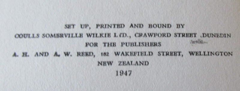 The Story of Otago: Age of Adventure A. H. Reed 1947 Hard Cover. First Edition Carousel 2