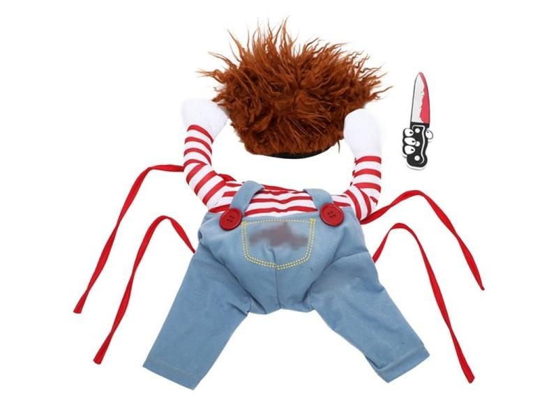 Funny Dog Clothes Dogs Cosplay Costume Halloween Comical Outfits Holding A Carousel 1