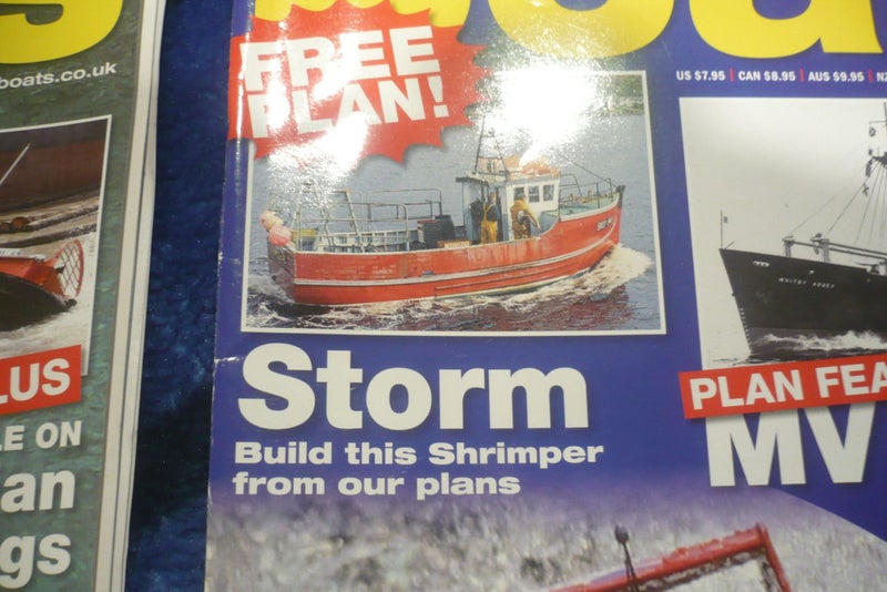 2 X Model Boats magazine April 2008 & Dec. 2010 c/w with 2 plans Carousel 2