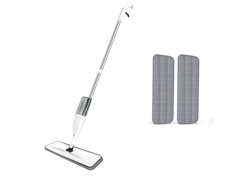 Wet Dry Floor Mop with 3 Reusable Microfiber Pads and Spray Bottle Carousel 9
