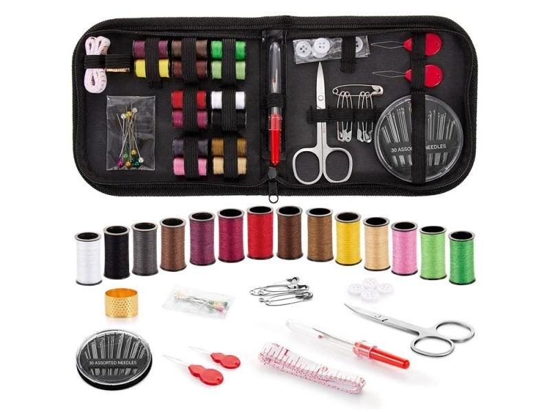 14 Needle Portable Mini Travel Household Sewing Box Set Sewing Kit Storage Bags Carousel 1