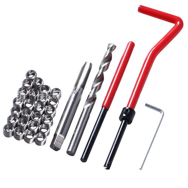 30PCS M6 Thread Repair Kit Helicoil Insertion Tool Thread Restoring Kit Carousel 3