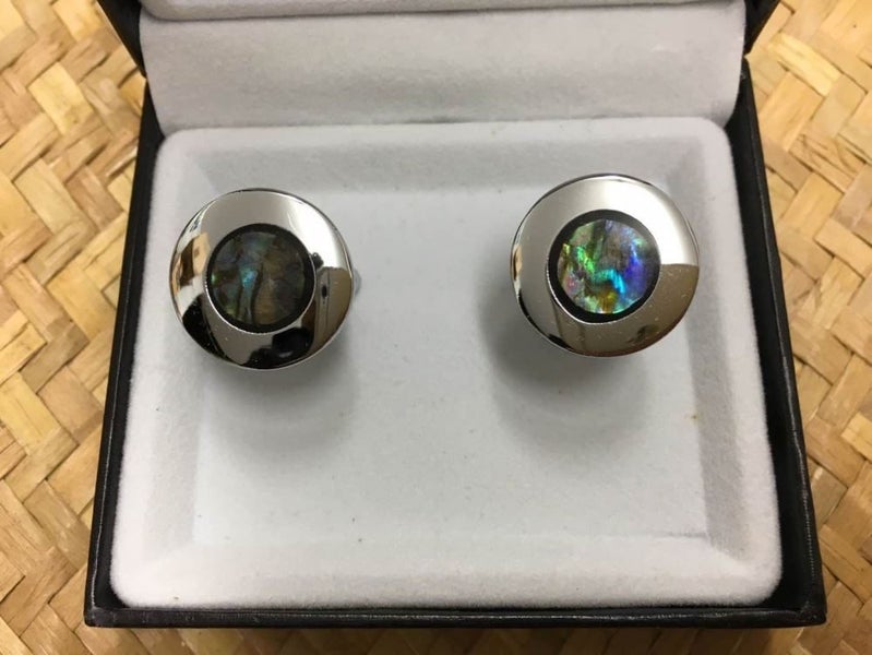 Paua Shell Cufflinks Boxed Carousel 1