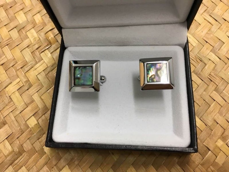 Paua Shell Cufflinks Boxed Carousel 1