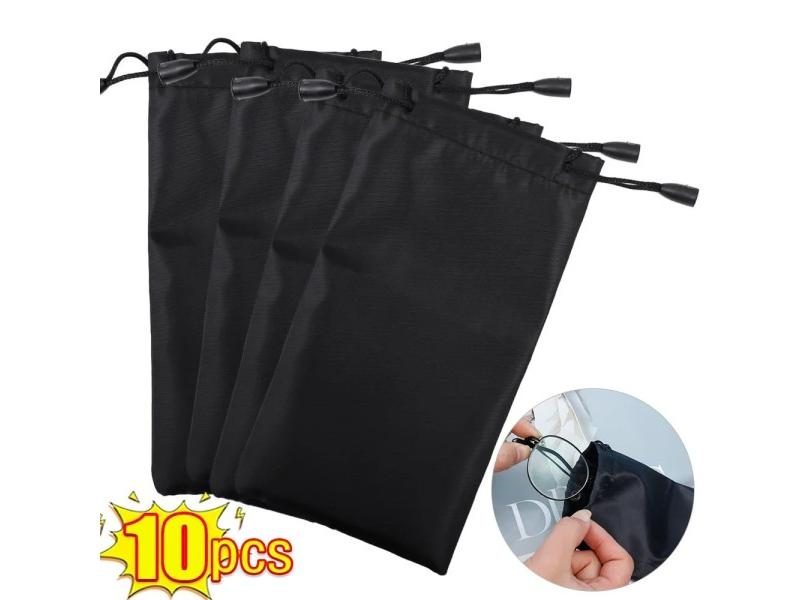 20pcs Portable Soft Cloth Waterproof Sunglasses Bag For Eyewear Carousel 1
