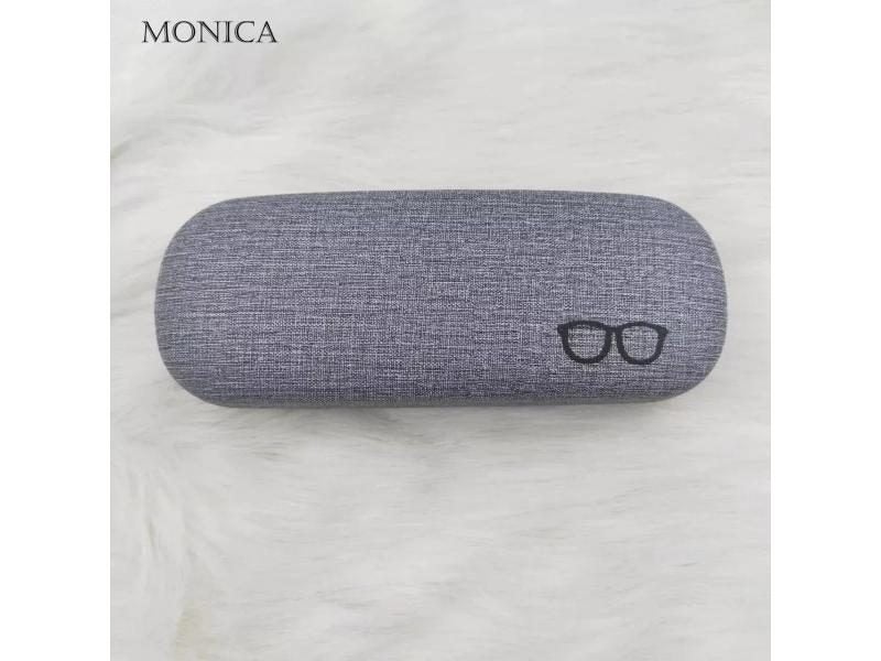 Fashion Glasses Case Hard Shell Linen For Men Women Sunglasses Eyeglasses Carousel 1