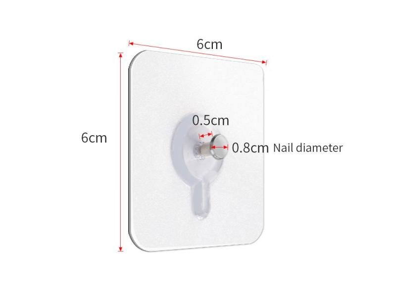 Strong Adhesive Nails Wall Hooks Photo Frame Wall Decoration Hangers Carousel 1