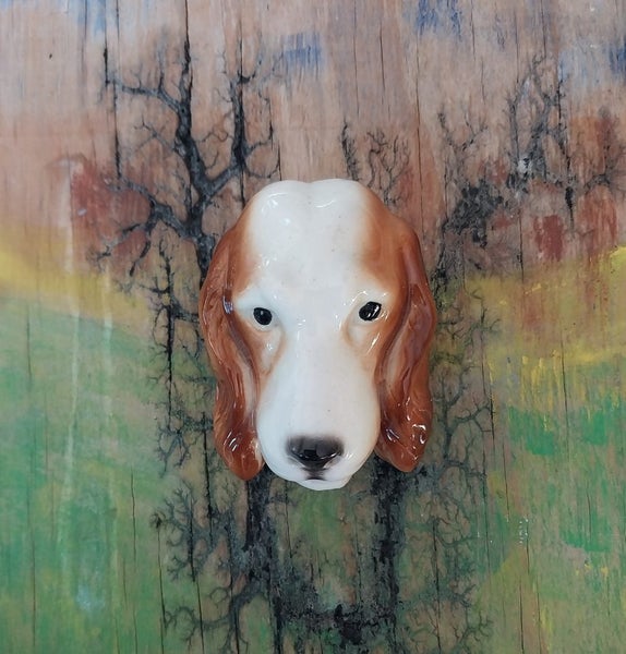 ***Tiny Treasures*** Porcelain spaniel ornament. Carousel 2