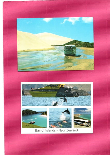4 different postcards of Northland Carousel 2
