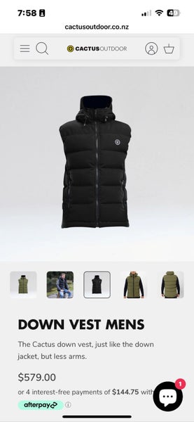 Cactus Outdoors Down Vest Carousel 4