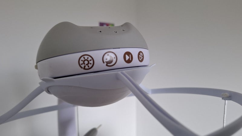 Wooden Baby Cot + Mattress + Mobile Carousel 2