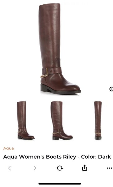 Stylist Leather Winter Boots - Dark Brown Carousel 1