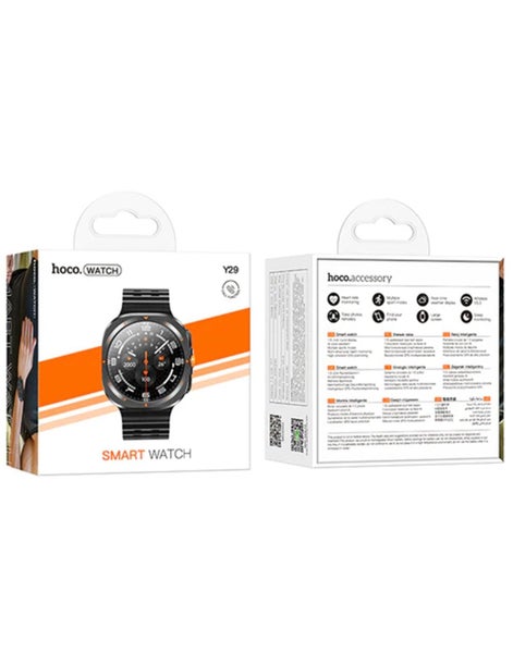 Hoco Smart Sports Watch With Calling Feature (Y29) - Black (Brand New) Carousel 5