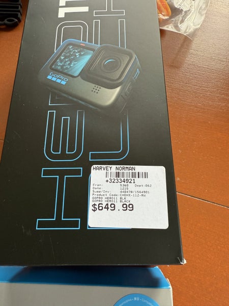 GoPro 11 HERO BLACK, Dual Charger 3x batteries SD card + accessories Brand New! Carousel 2