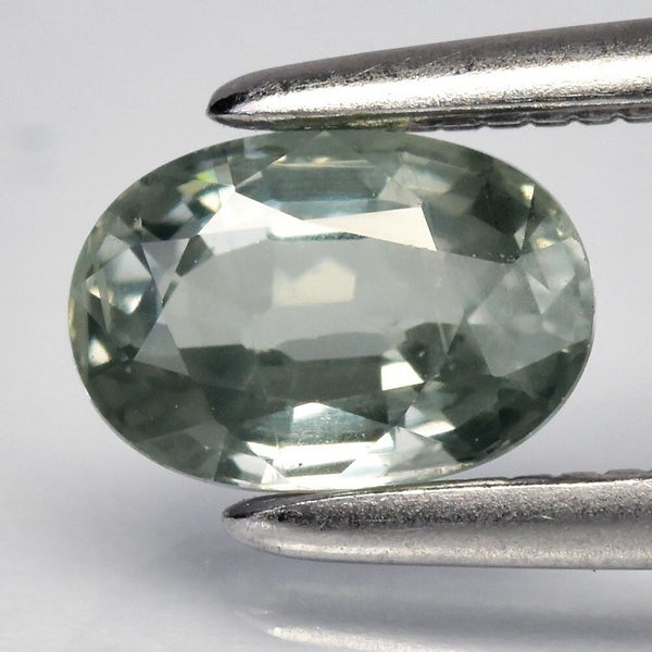 $1 RES * Buy Now $1,350.00 * 0.68ct Unheated Green Oval Sapphire Loose Gemstone Carousel 1