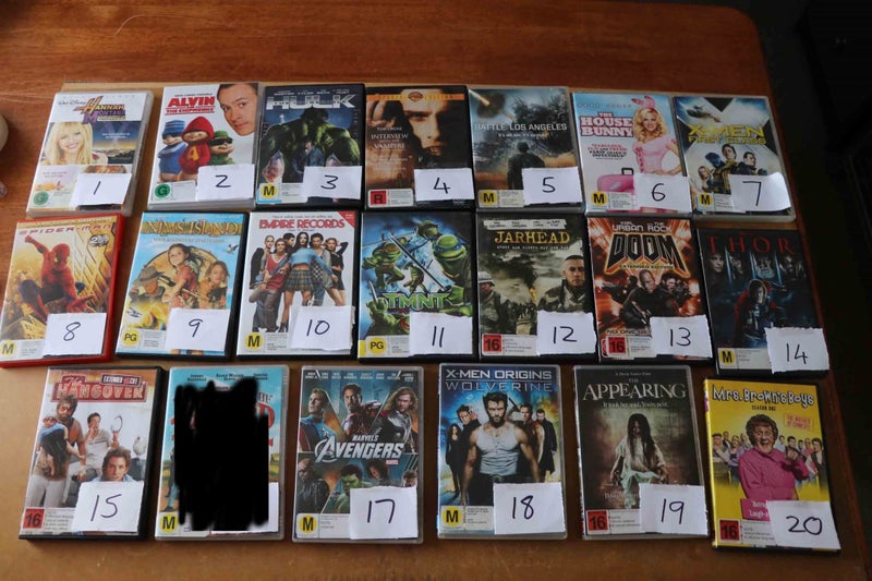 DVD's $6.00 per Movie #6 Carousel 1