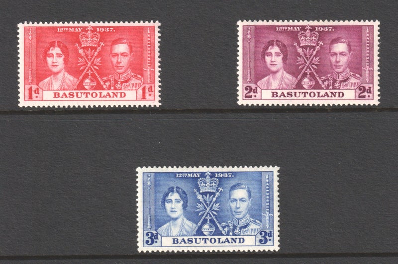 Basutoland - 1937 - Coronation set - LHM Carousel 1