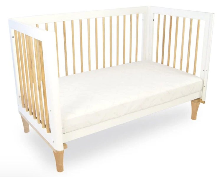 Cot - Riya Cot 5 in 1 - White/Beech Carousel 8