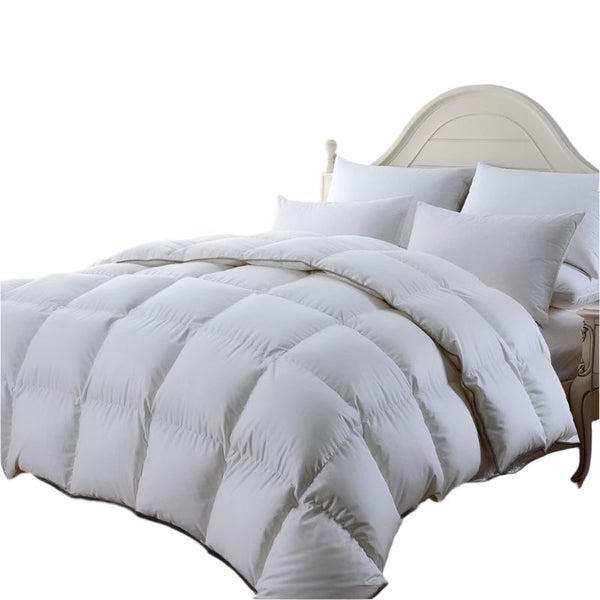 Royal Comfort 350Gsm Luxury Soft Bamboo All Seasons Quilt Duvet Single White Carousel 1