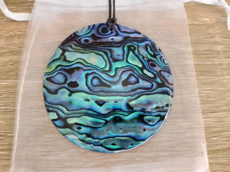 Handcrafted Paua Necklace • FREE Gift Bag • NZ Made Shell Jewellery Carousel 1