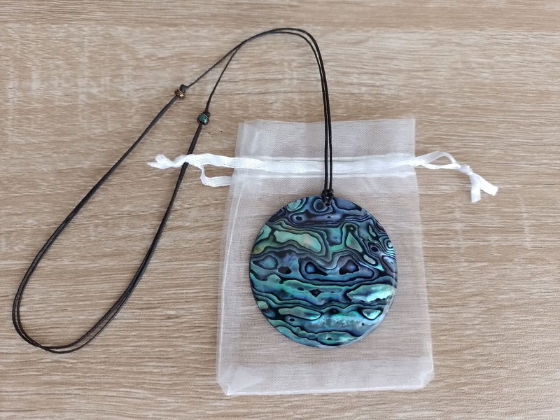 Handcrafted Paua Necklace • FREE Gift Bag • NZ Made Shell Jewellery Carousel 2