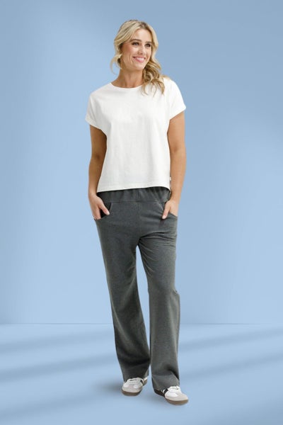 Homelee Avenue Pants Charcoal White X Carousel 8