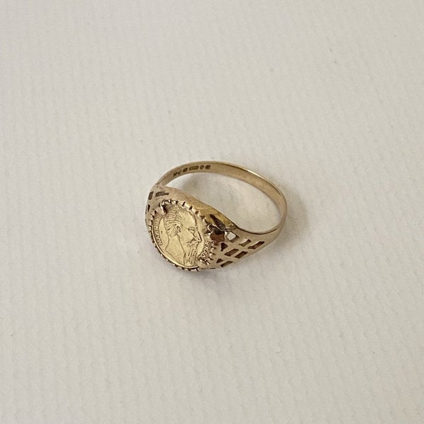 Womens/Childrens Peso 9ct Solid Gold Coin Ring. FREE SHIPPING! Carousel 1