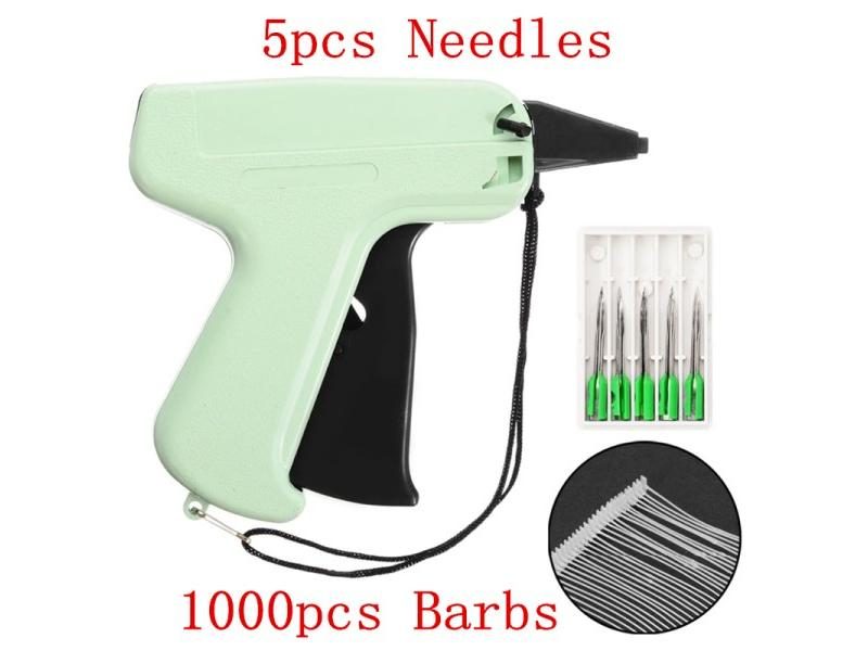 1000 Barbs 5 Needles Clothes Garment Price Label Tags Gun Marking DIY Apparel Carousel 1