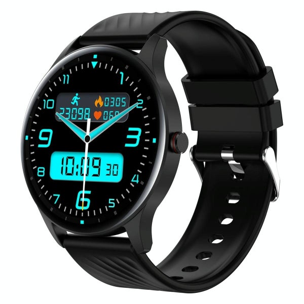 Parallel Deals 1.43 Inch Amoled Smart Watch With Bt Call & Health Tracking Black Carousel 1