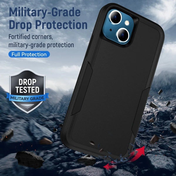 Phonix Apple iPhone 15 Pro (6.1') Armor Rugged Case Black - Military-Grade / ... Carousel 2
