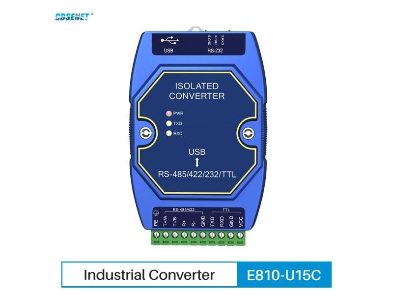 USB To RS485 RS422 RS232 TTL Industrial Converter CDSENET E810-U15C CH340 Power Carousel 1
