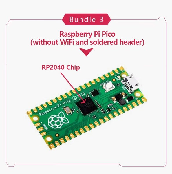 Original Raspberry Pi Pico/ 2 Pico With Wireless WiFi Development Board Pico Or Carousel 1