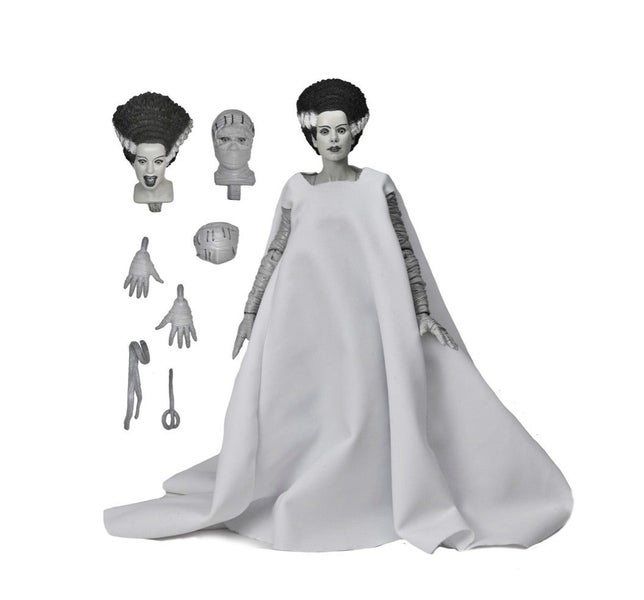 Universal Monsters - Bride Of Frankenstein B/W 7" Scale Action Figure Carousel 1