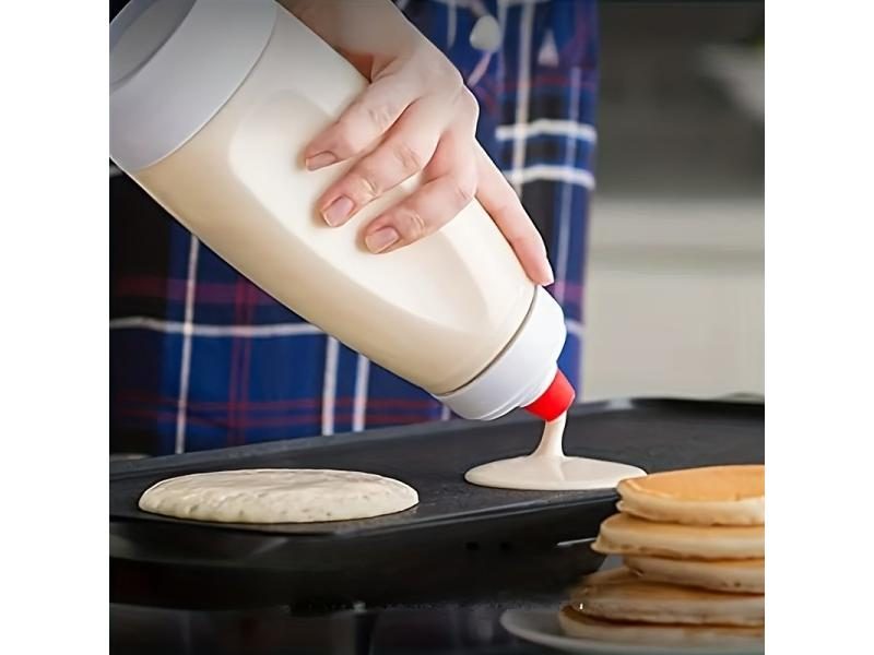 Pancake Batter Bottle Battler Mixer With Blender Ball Wire Whisk For Restaurant Carousel 1