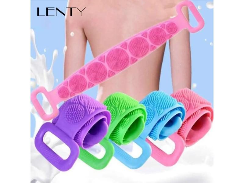 Body Sponge Silicone Brushe Bath Towels Scrubber Rubbing Back Peeling Massage Carousel 1