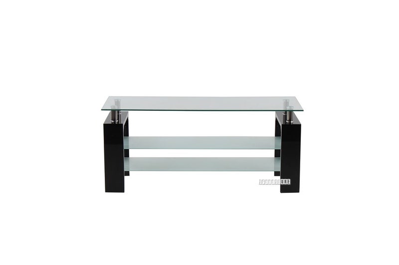 HORIZON Glass 120 TV Unit (Black) Carousel 1