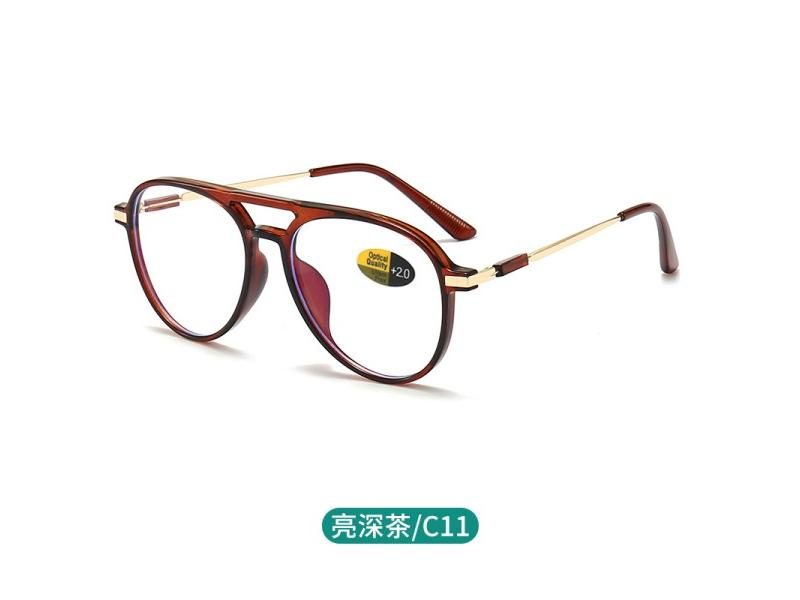 ACE Retro Fashion Beam Square Presbyopia Glasses For Men Women Anti Blue Light Carousel 1
