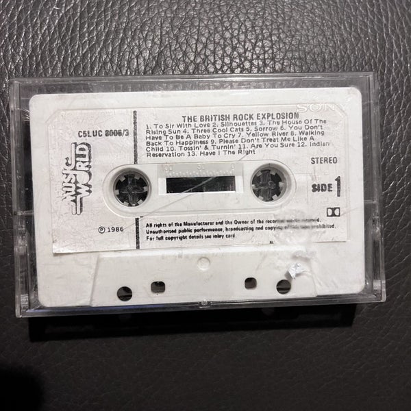 CASSETTE - THE BRITISH ROCK EXPLOSION - VARIOUS Carousel 1