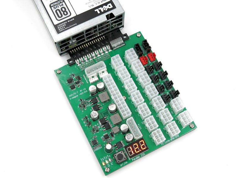 Parallel Miner 16 Port Dell EPP Server PSU Breakout Board For ASIC GPU mining Carousel 1