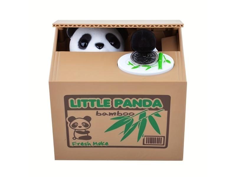 Stealing Money Cat Piggy Bank Cartoon Piggy Bank Panda Fun Stealing Money Cat Carousel 1