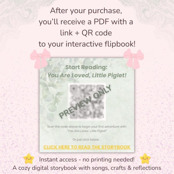 You Are Loved Little Piglet! DDLG Littlespace Interactive Flipbook Bedtime Story Carousel 6