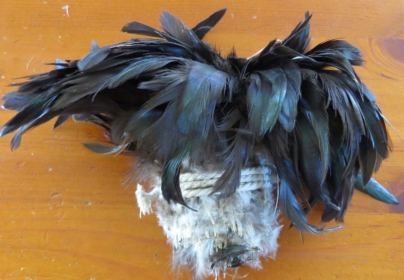 Royal Green Strung Schlappen Feathers Carousel 1