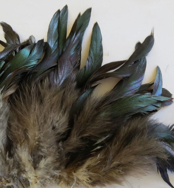 Royal Green Strung Schlappen Feathers Carousel 2