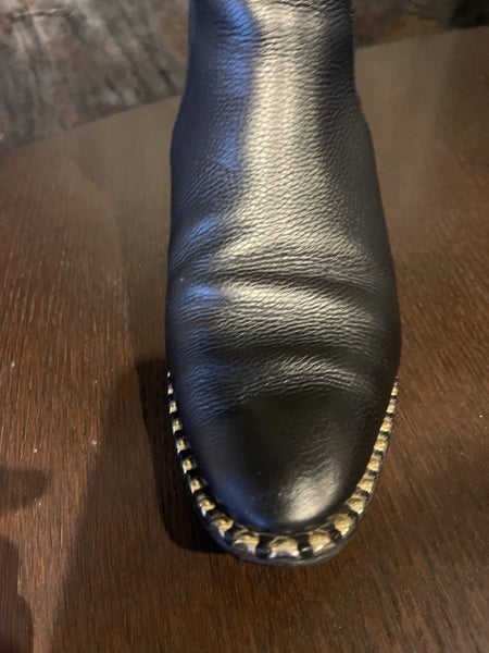 Leather Boots MOOCHI-Gold Stud Carousel 4