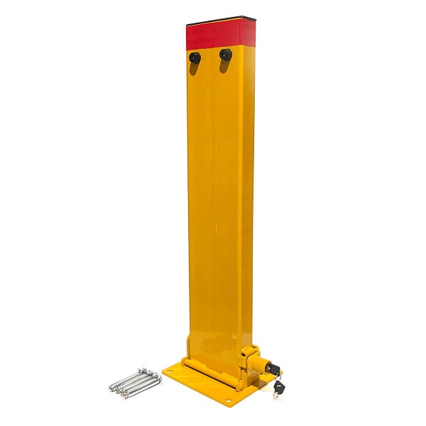 Parkero 2Key Teyp Bollard Rectangle Fold Down Car Parking Lock 80cm Safety Ba... Carousel 15