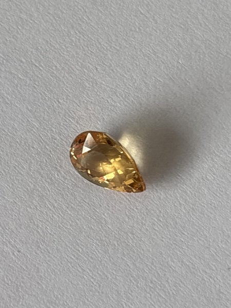 GOSSULAR GARNET Yellow Teardrop Gemstone 1.50cts Carousel 1