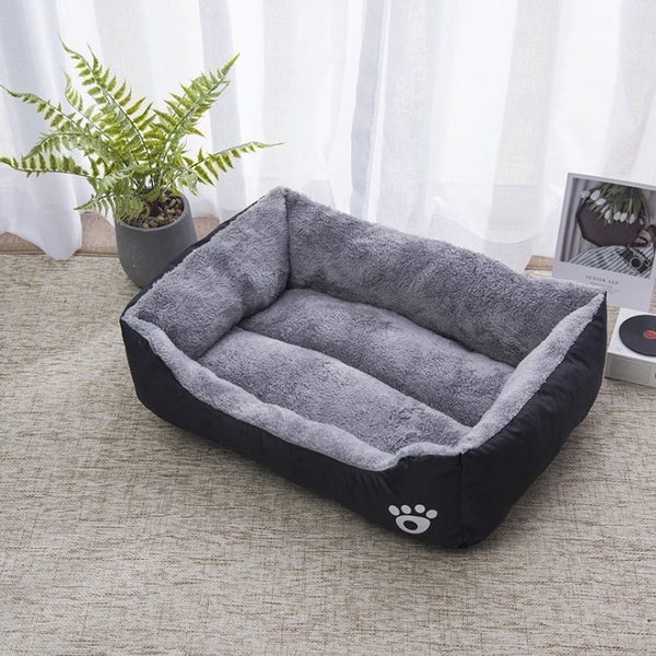Dog Bed Warming Washable Oxford with Soft Cotton and Coral Fleece Size S Carousel 1