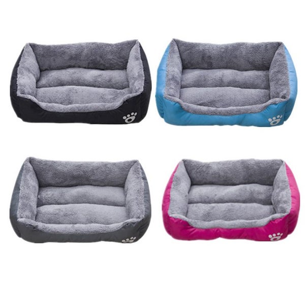 Dog Bed Warming Washable Oxford with Soft Cotton and Coral Fleece Size S Carousel 3